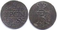 moneta Prussia solidus 1781