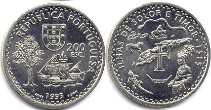 coin Portugal 200 escudos 1995