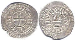 coin France maille blanche 1322-1328