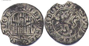 coin Castile and Leon 2 maravedi 1454-1474