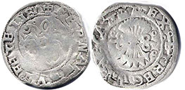 coin Castile and Leon 1/2 real 1479-1506