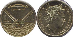 australian commemmorative coin 1 dollar 2007