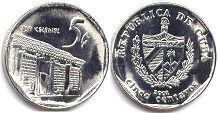 coin Cuba 5 centavos 2002