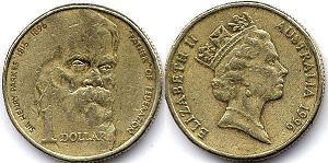 australian commemmorative coin 1 dollar 1996
