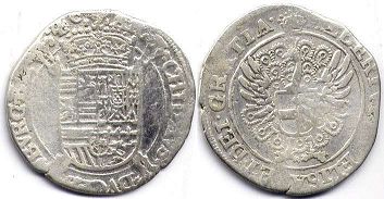 coin Spanish Netherlands schelling no date (1612-1621)