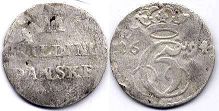 mynt Danmark 2 skilling 1694