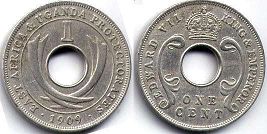 coin EAST AFRICA & UGANDA 1 cent 1909