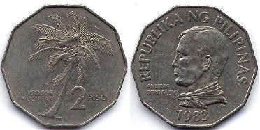 coin Philippines 2 piso 1983