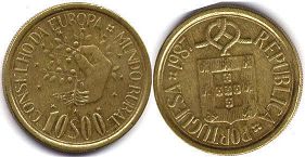 coin Portugal 10 escudos 1987