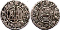 coin Castile and Leon pepion 1295-1312