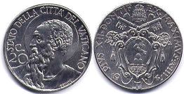moneta Vatican 20 centesimi 1941
