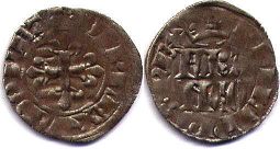 coin France double denier 1328-1350