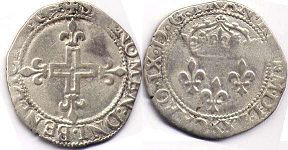 coin France double sol 1570