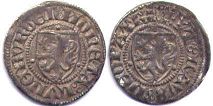 Münze Lüneburg dreiling kein Datum (1392)