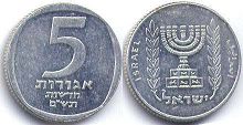 coin Israel 5 agorot 1980
