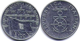 moneta Italy 100 lire 1981