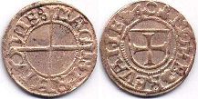 coin Livonia schilling no date (1540)