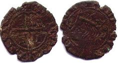 coin Castile and Leon cruzado 1369-1379