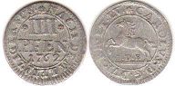 Münze Braunschweig-Wolfenbüttel 4 Pfennig 1762