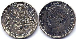 monnaie Italie 100 lire 1995