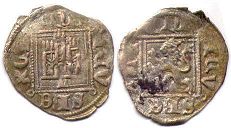 coin Castile and Leon noven 1369-1379