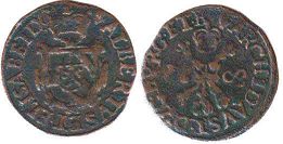 coin Spanish Netherlands duit 1608