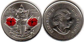 monnaie canadienne commémorative 25 cents 2010