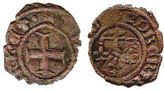 moneta Naples denaro senza data (1309-1343)