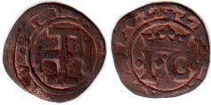 coin Naples sestino (1/6 soldo) no date (1516-1556)