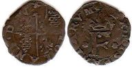 moneta Milan trilina (3 denari) senza data (1556-1598)