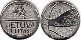 coin Lithuania 1 litas 2011