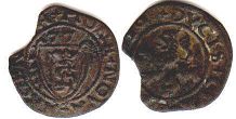 coin Courland 1 shilling 1577