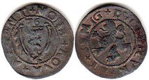 coin Courland 1 shilling 1576