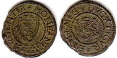 coin Courland 1 shilling 1574