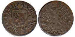 piece Zurich 1 shilling sans date (1639-1641)