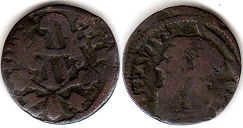 moneta Papal State 1 quattrino senza data (1730-1740)
