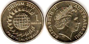 australian commemmorative coin 1 dollar 2011