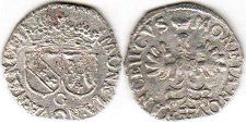 coin Lorraine 2 denier 1608-1624