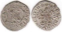 coin Lorraine 1 denier 1624-1625
