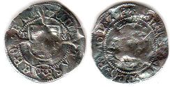 coin English old silver - Henry VIII half goat
