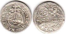 coin Mainz, Darmshtadt, Nassau, Frankfurt halbbatzen (2 kreuzer) 1627