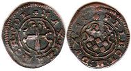 Münze Köln 4 Heller 1681