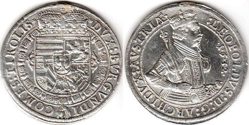coin Austria 1 taler 1632