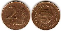 kovanice Mađarska 2 filler 1946