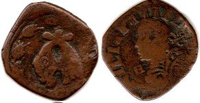 coin Naples 1 torneso 1647