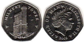 coin Isle of Man 50 pence 2009