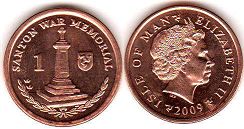 coin Isle of Man 1 penny 2009