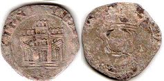 coin Castile and Leon 1/2 Quartillo 1454-1474