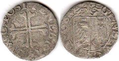 Münze Genf 3 sols 1564