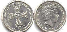 coin Isle of Man 5 pence 2002